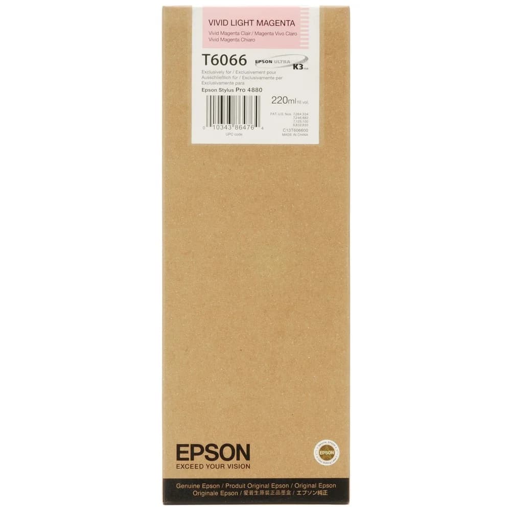 Картридж Epson C13T606600 SP-4880 светло-пурпурный Вид: картридж Производитель: Epson Ресурс: 220 мл Тип: Картридж EPSON Тип печати: струйная Цвет: светло-пурпурный