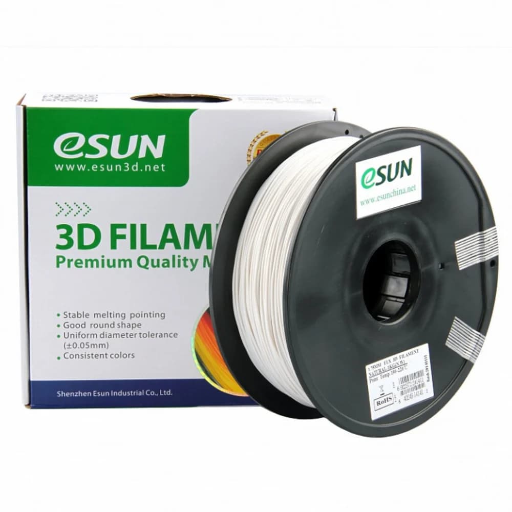 3D eLastic, гибкий пластик eSUN, natural/1.75mm./1kg. /roll