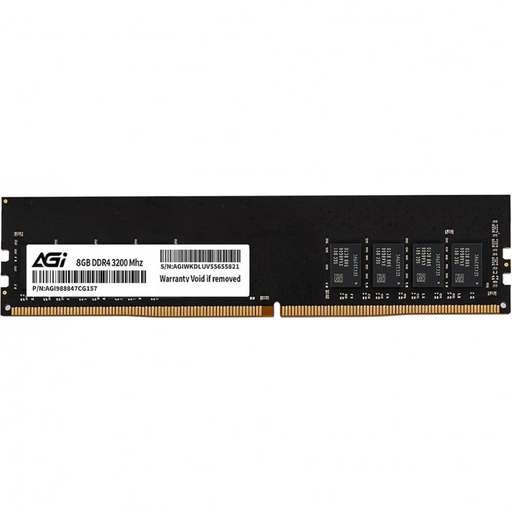 Оперативная память AGI 8GB DDR4 DIMM PC4-25600 Bulk (AGI320008UD138)
